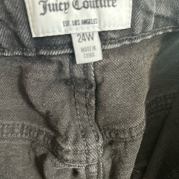 Juicy Couture Black High Rise Malibu Stretch Flare Jeans Women 24W NWOT - Picture 5 of 6